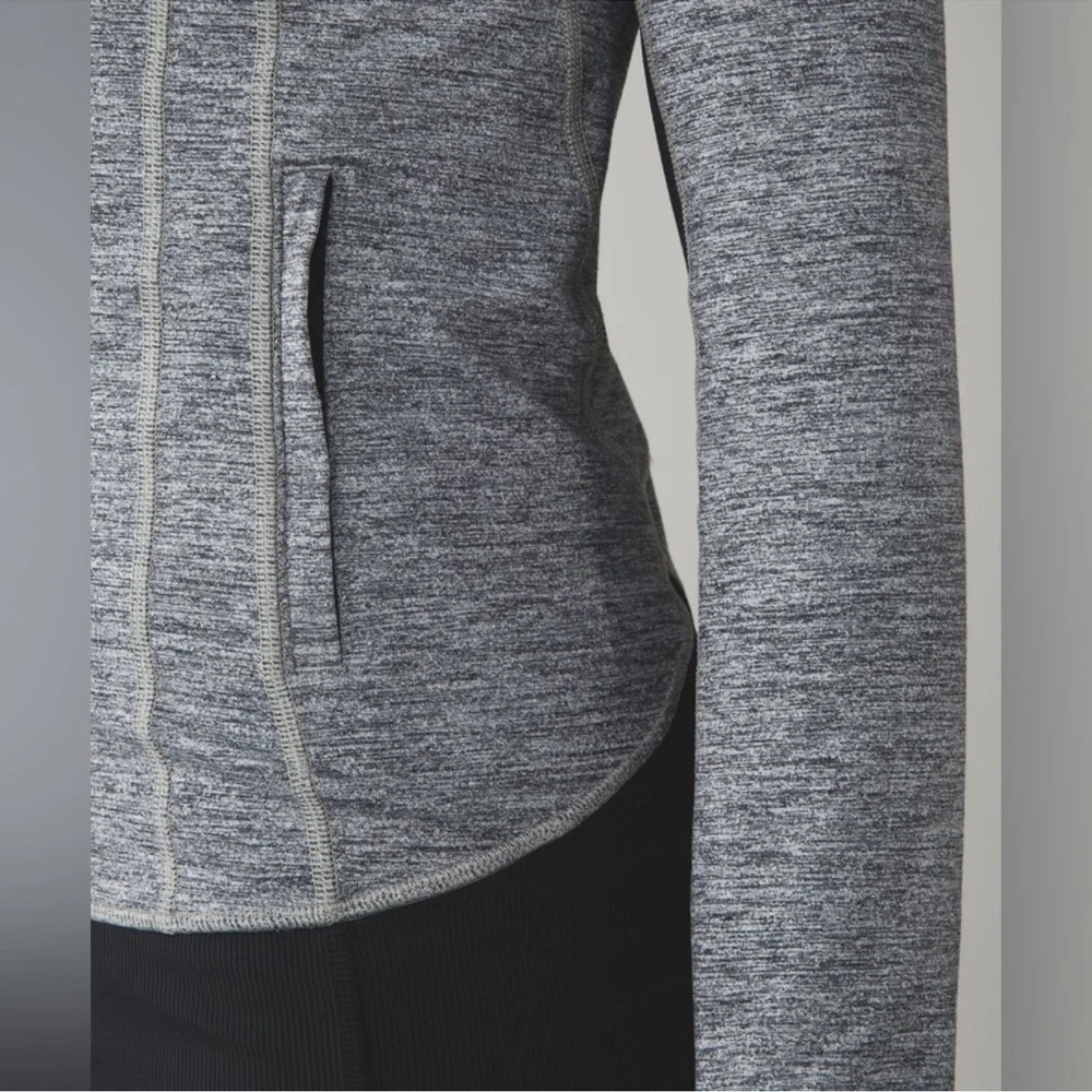 Lululemon Daily Practice Jacket Space Dye Camo Black Dark Slate / Black Sz 4